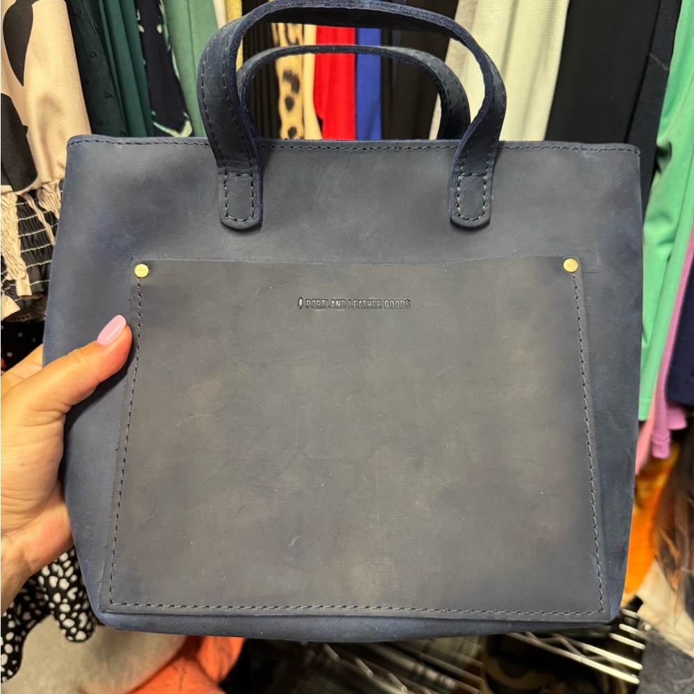 Deep Water Portland Leather Goods Mini Tote NIB